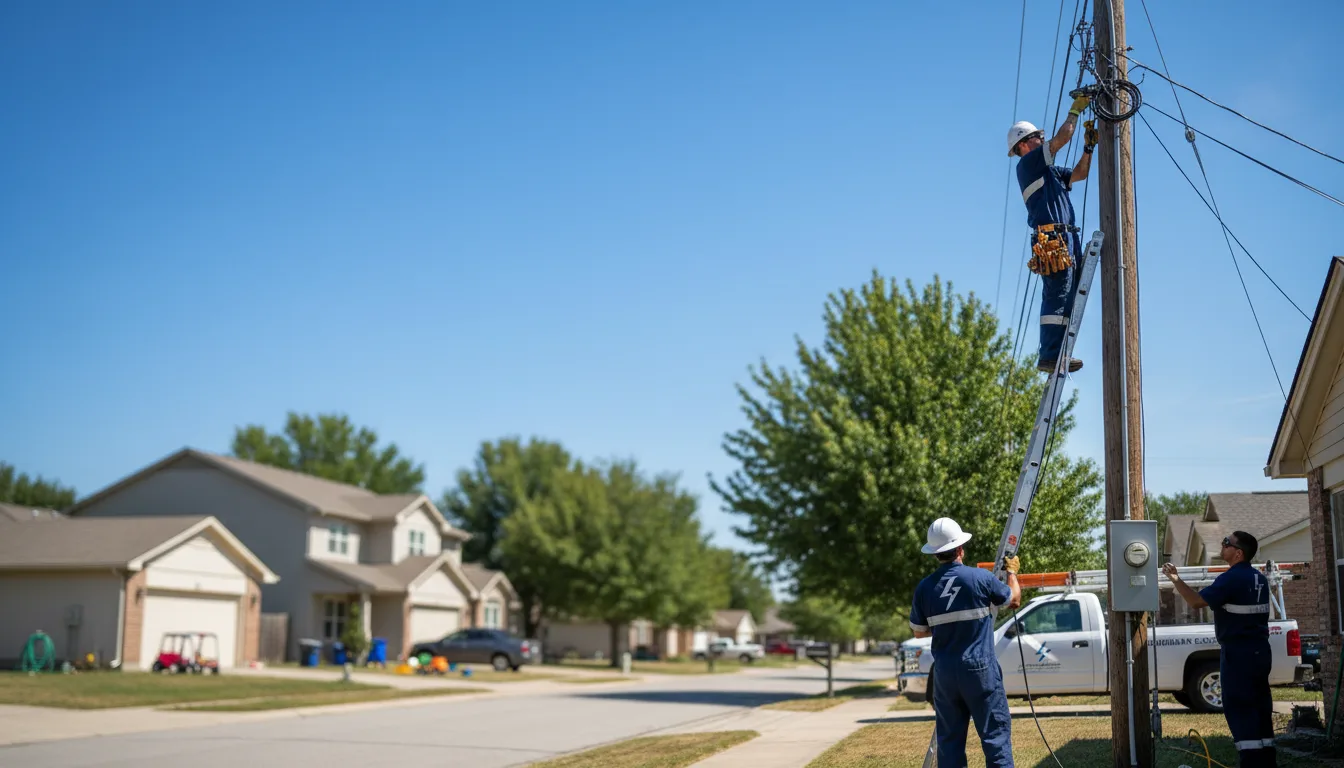 Residential electrician providing installation services in Huntsville, OH